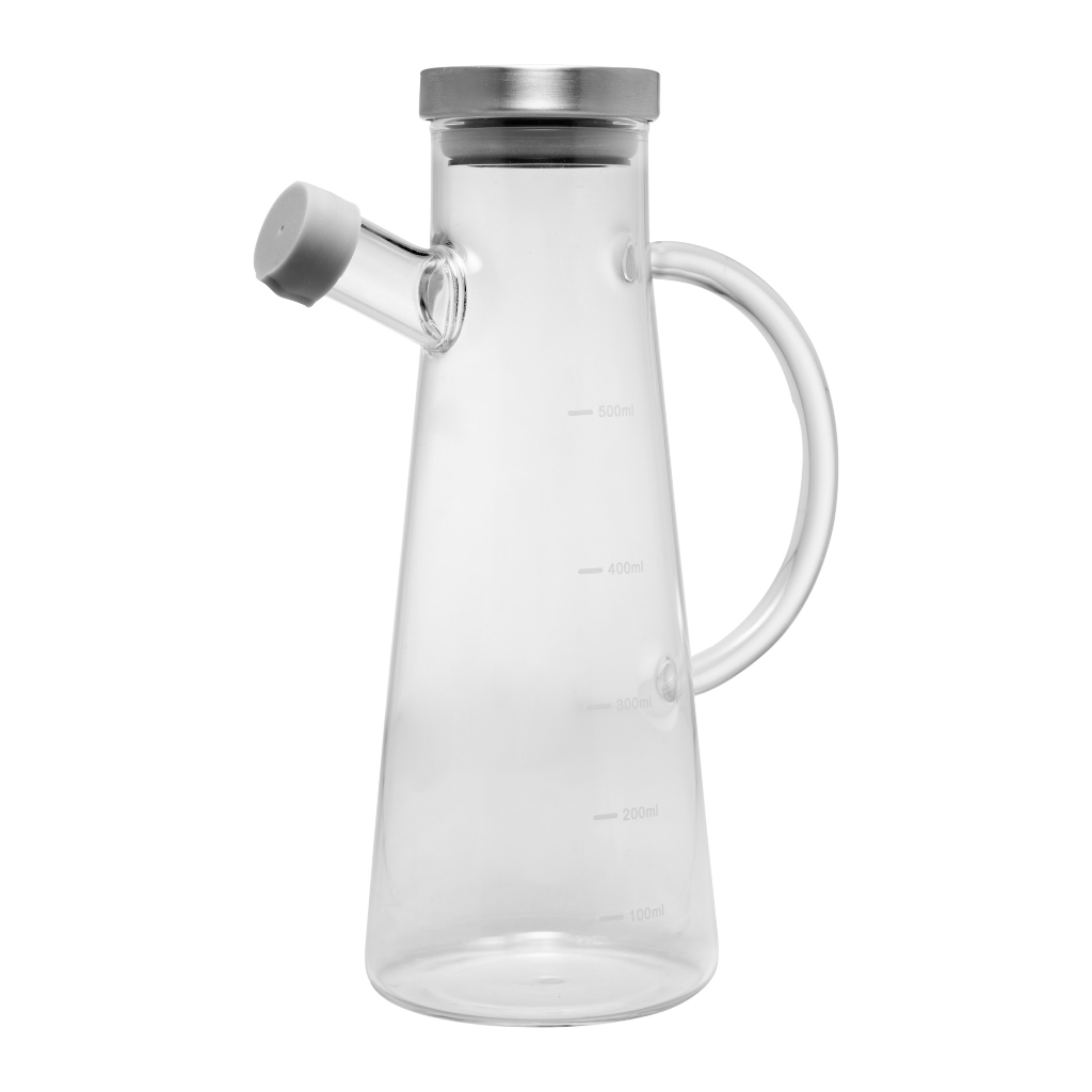 Galheteiro de Vidro Borosilicato com Tampa de Metal Slim 500ml - Wolff