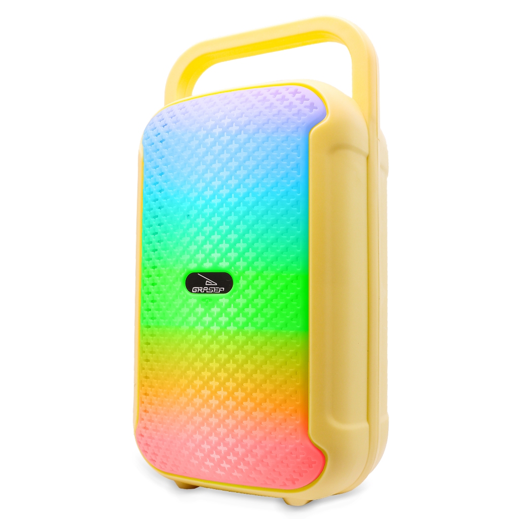 Caixa De Som Bluetooth Hi-FI Amplificada Torre Iluminação RGB Rádio FM TWS Karaokê P2 P10 Pendrive Usb
