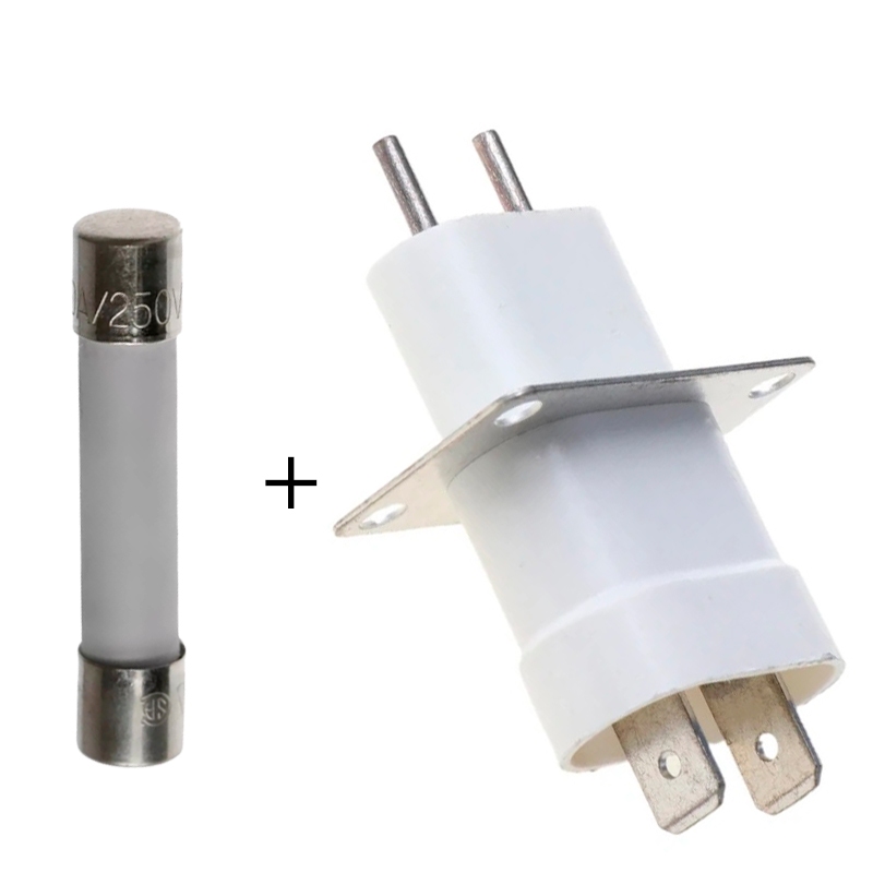 Tomada Conector de Magnetron Com Fusível 20A 250v Universal de Microondas