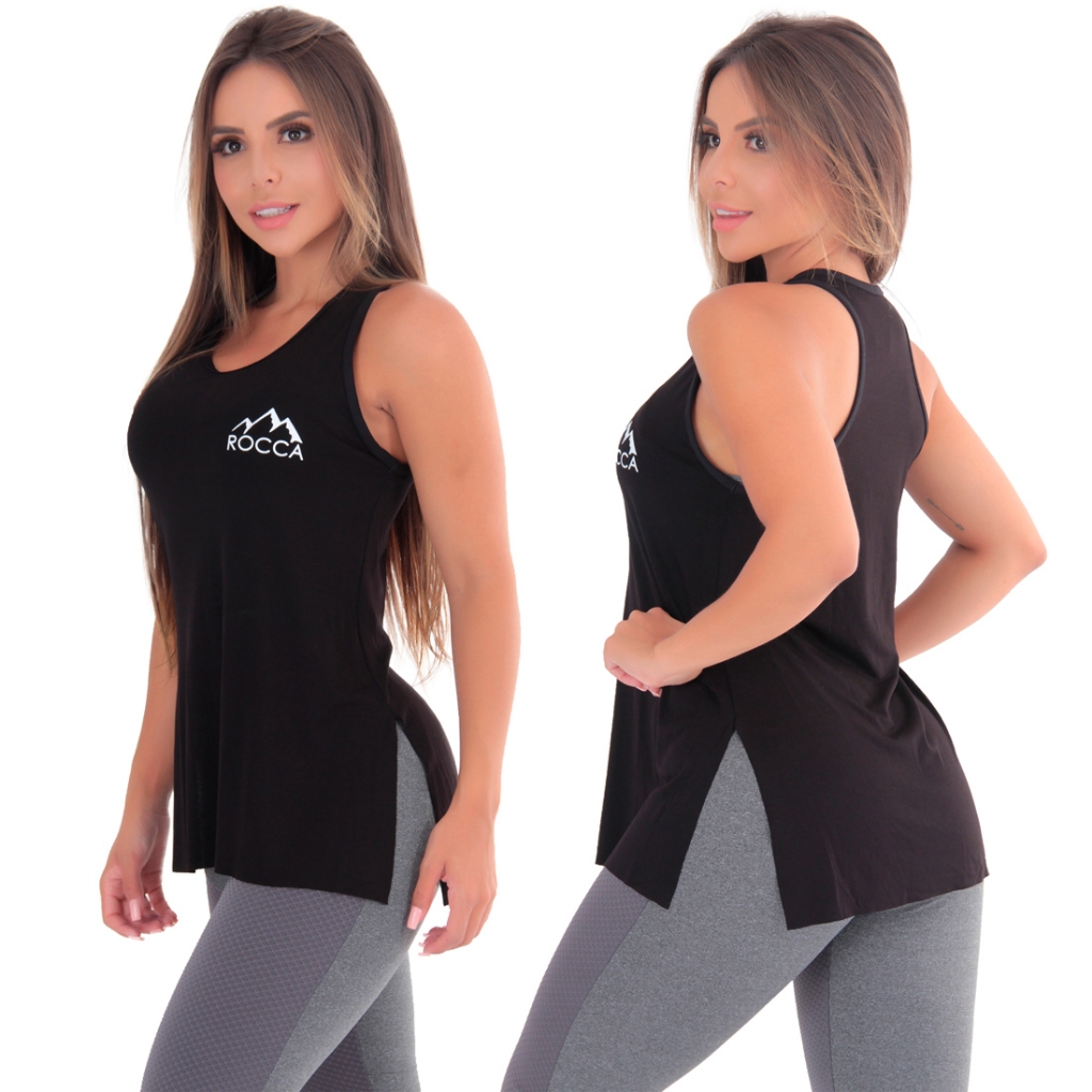 Regata Feminina Fitness Tapa Bumbum Rocca em Oferta na Shopee