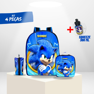 Mochila escolar Sonic em Oferta na Shopee