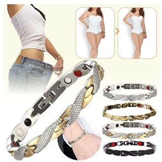 Pulseira Magnética Fir Twist Íons Unissex Bracelete em Oferta na Shopee