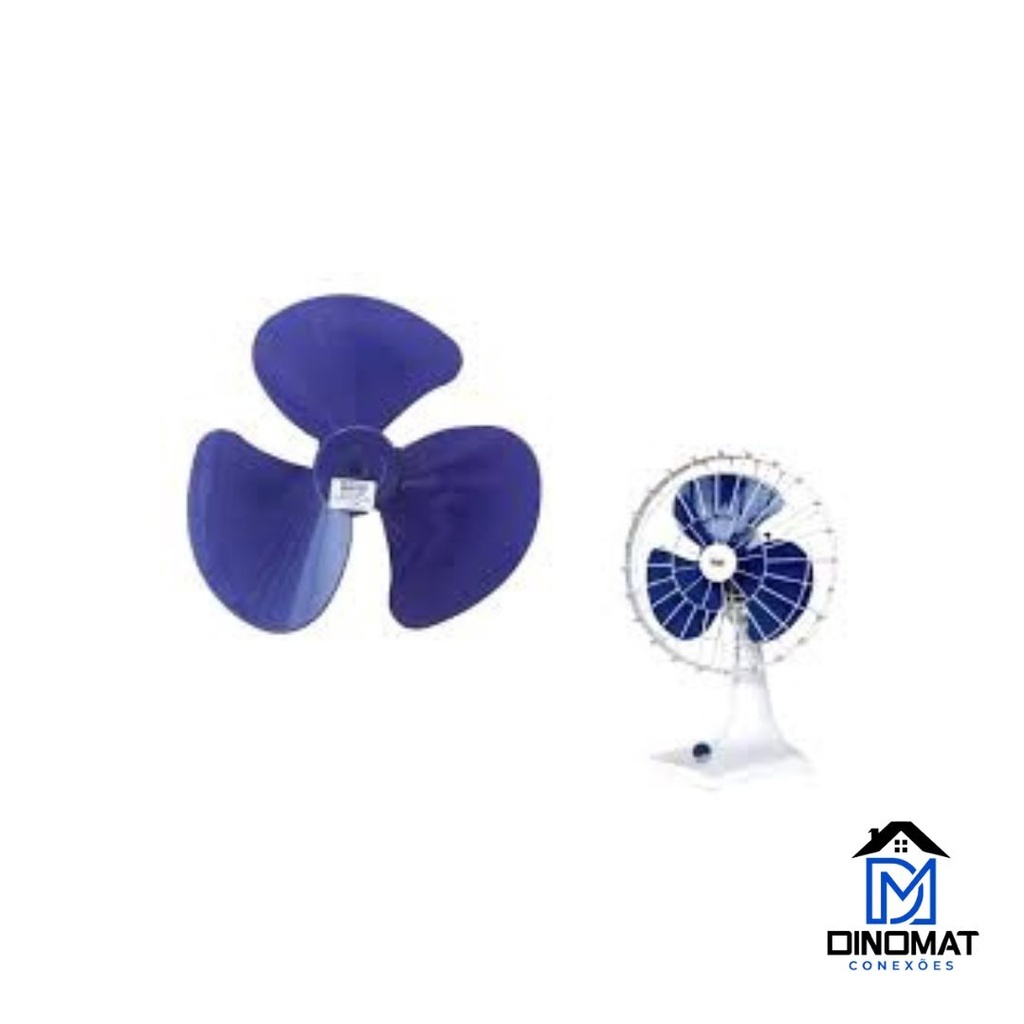 Hélice Para Ventilador Faet 30cm 3 Pás - Cor Azul, CINZA OU PRETA