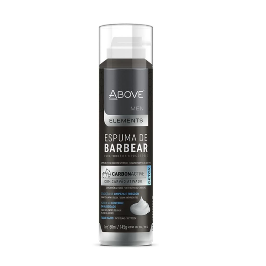 Espuma de Barbear Above Men Elements Carbon Active - 150ml/145g