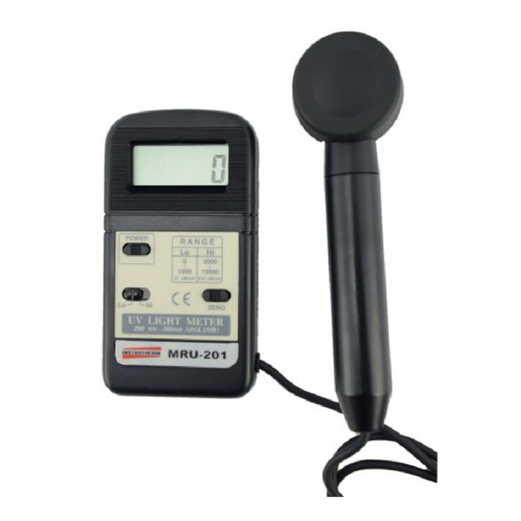 Medidor Ultravioleta Radiação Solar 19990 µW/Cm² Foto Sensora Uva Uvb Mru-201 Portátil Instrutherm
