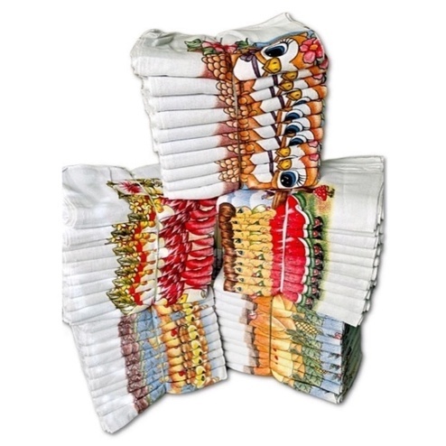 Pano De Prato novo Estampado Bainha Kit Com 5 Peças europa em Oferta na Shopee