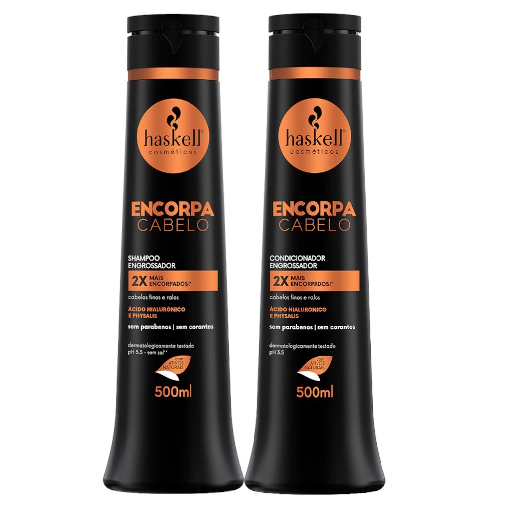 Kit Haskell Encorpa Shampoo 500ML + 1 Condicionador 500ML