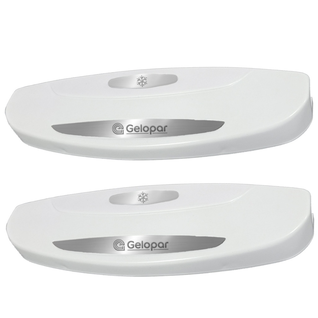 2 Puxador Da Tampa Freezer Gelopar Ghba, Ghbs Original Novo