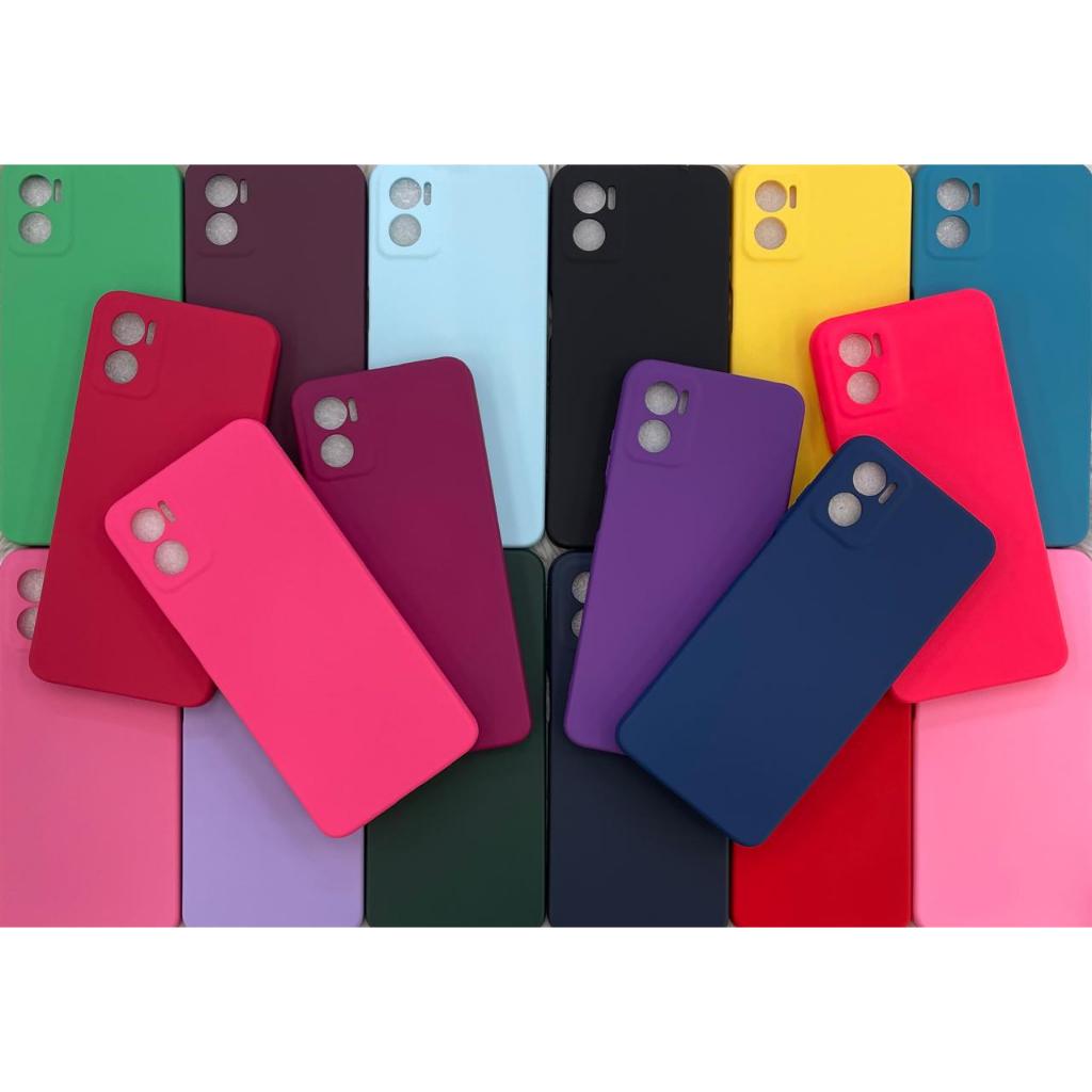 Capa Capinha Motorola Para E22 Silicone Aveludado Case