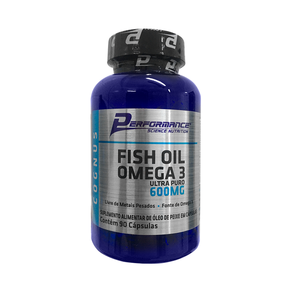 Óleo de Peixe Ômega 3 Ultra Puro 600mg Fish Oil Performance 90 Cápsulas