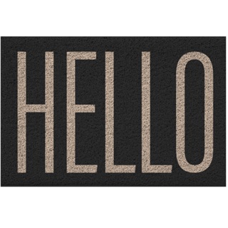 Tapete Capacho Vinílico Estampado Antiderrapante 60x40cm - Estampa Hello em Oferta na Shopee