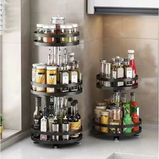 Organizador De Condimentos Rack Rotativo Porta Temperos Cozinha em Oferta na Shopee