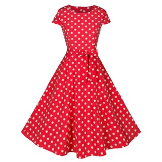 Vestido De Bolinha Anos 60 Feminino Festa Retrô Vintage Bolas Traje Para Baile Fantasia Midi Evangélico Poá Barato P4V em Oferta na Shopee