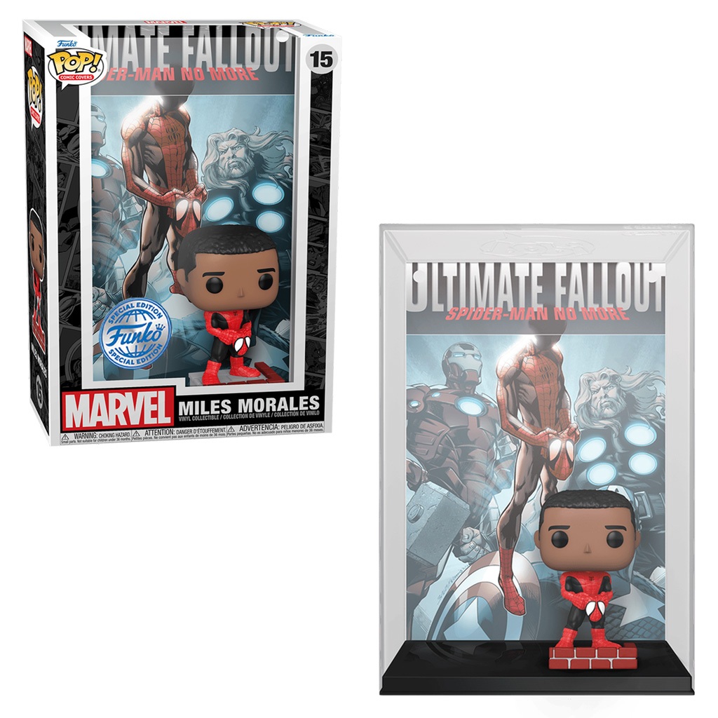 FUNKO POP COMIC COVERS MARVEL SPIDER-MAN - MILES MORALES 15 (63306) NOVO ORIGINAL