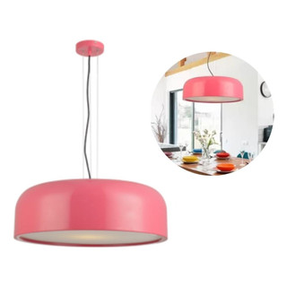 Pendente Baccino Rosa Brilho 3xE27 Avant em Oferta na Shopee