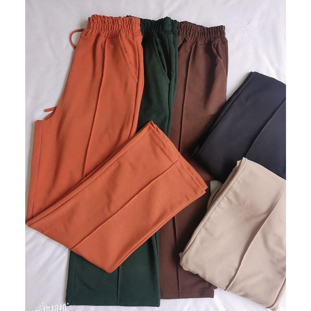 calca pantalona feminina moletinho moda em Oferta na Shopee