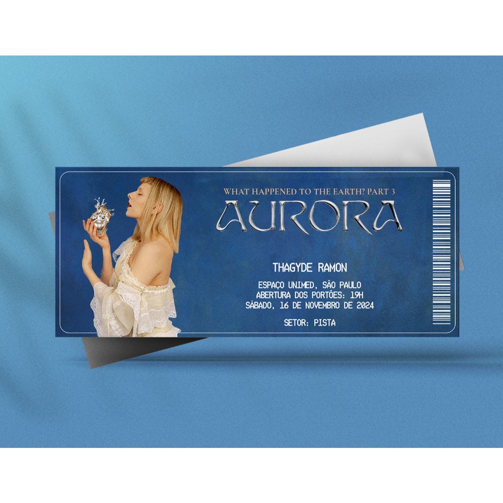 Ingresso Holográfico Personalizado Aurora - What Happened To The Heart Part 3