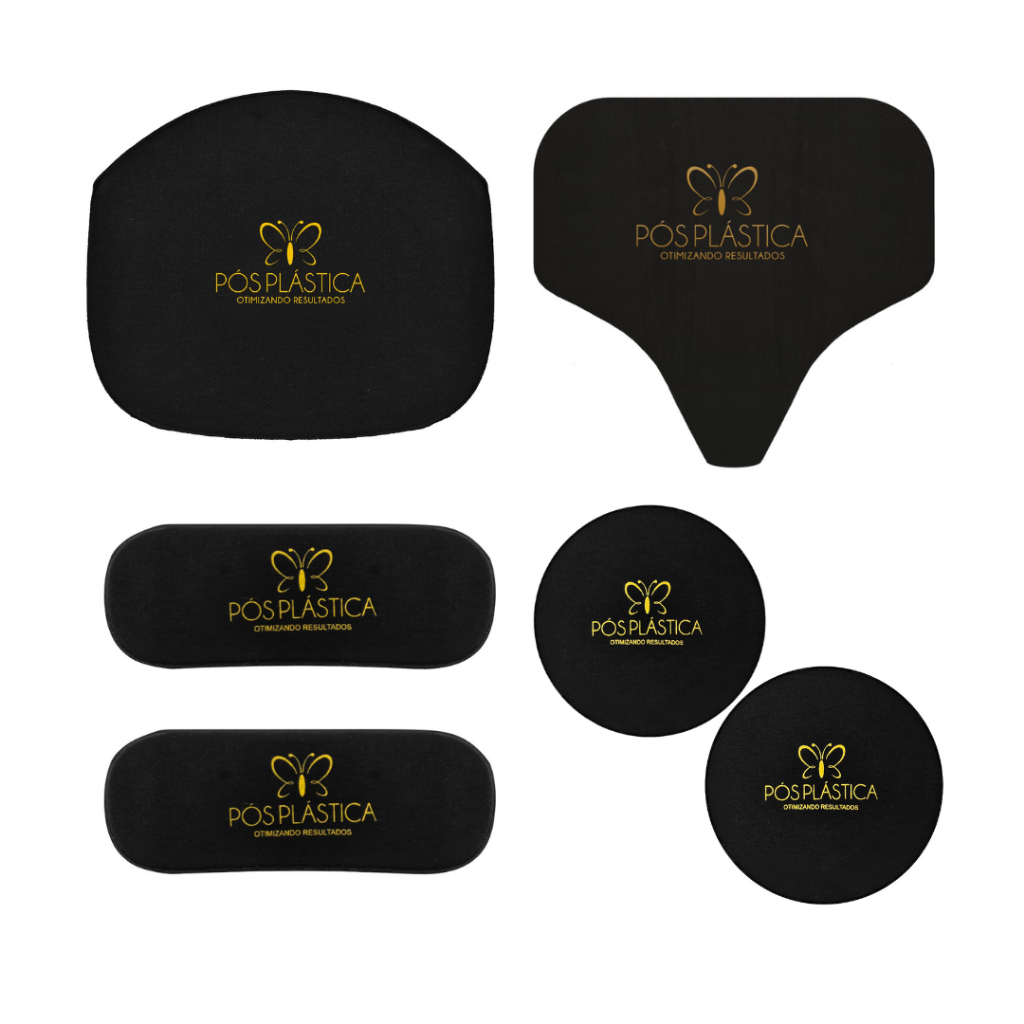 Kit Placas Pós Cirúrgicas Rígido Abdômen Flanco Costas e Culote em Oferta na Shopee