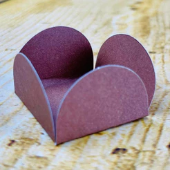 50~500 Forminhas Marrom Para Doces 4 Pétala Mini 3X3X2 Cm (70.14) (Nc Toys MINI )