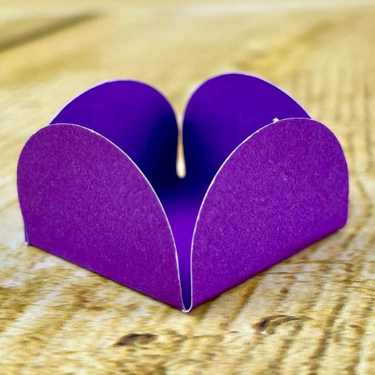 KIT Forminhas Roxo Para Doces 4 Pétalas Mini 3X3X2 Cm 70.12 (Nc Toys MINI ) - Home & Living