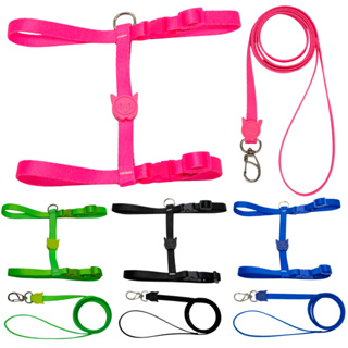 Guia Para Gatos Peitoral Coleira Ajustável Para Passeio Confortável em Oferta na Shopee