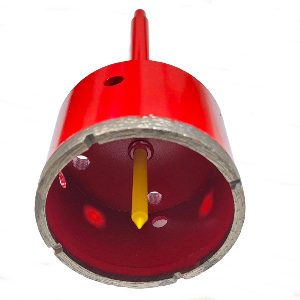 Serra Copo Broca Diamantada 80mm Haste Martelete Pino Guia Porcelanato Parede PisoConcreto Alvenaria em Oferta na Shopee