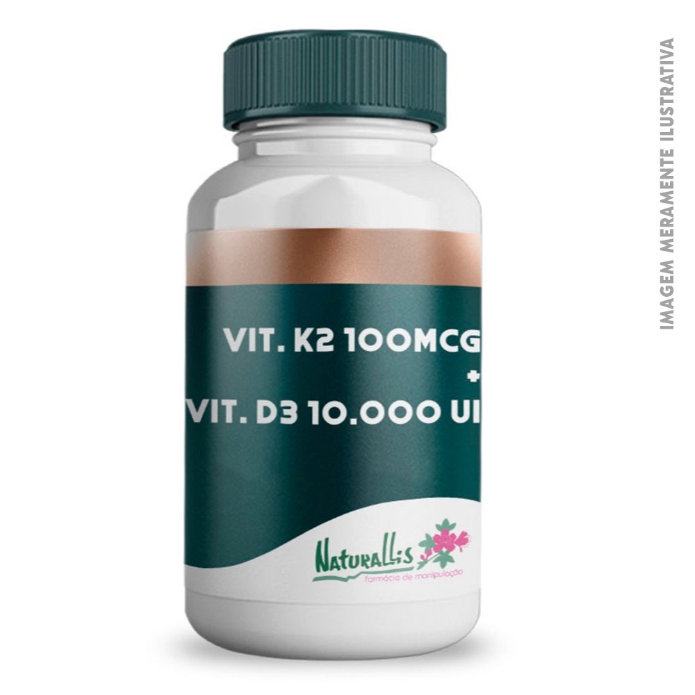 Vitamina K2 MK-7 100 mcg + Vitamina D3 10000 UI - 180 comprimidos sublinguais