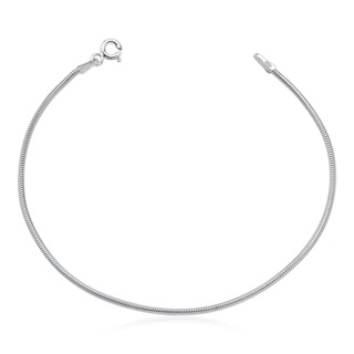 Pulseira Feminina de Prata 925 Rabo de Rato Redonda 1.4mm em Oferta na Shopee