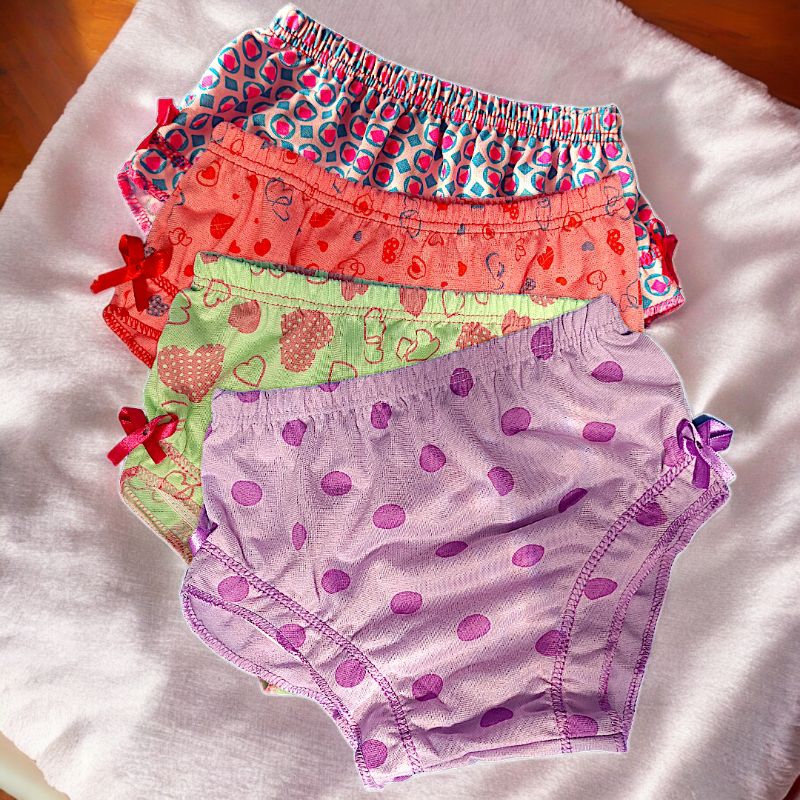 kit c/10 Calcinhas Calçola infantil Menina Calçolinha Frufru Estampadas Malha Macia Revenda