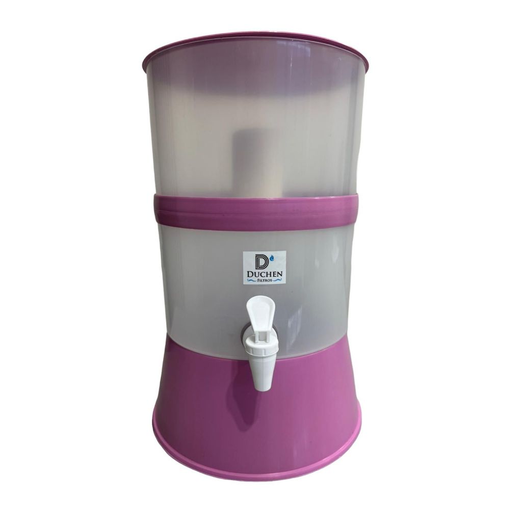 Bebedouro Filtro para Agua Rosa c/ 1 Refil Vela Universal — imagem 2 de 2
