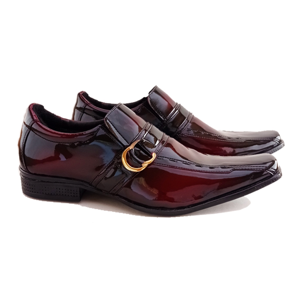 Sapato Social Masculino Vermelho Para Noivos Linha Classic De Luxo