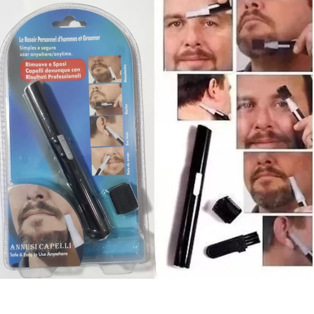 Caneta Depiladora Elétrica para Sobrancelha/Rosto / Aparador de Pelo Pequeno e Portátil para Corpo / Depilador