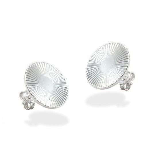 Brinco Feminino de Prata 925 Redondo Diamantado em Oferta na Shopee