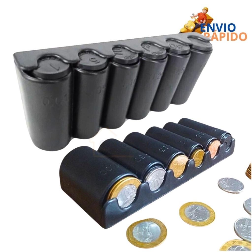 Porta moedas 2-Modelos de 1 centavo ate 1 real