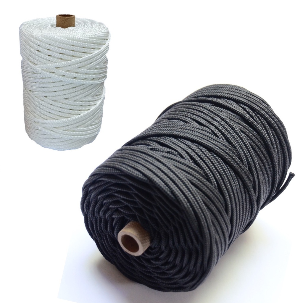 Corda Poliéster 2.5mm 100 Metros - Varal - Rede De Proteção - Esticar Lona - Tratamento Uv