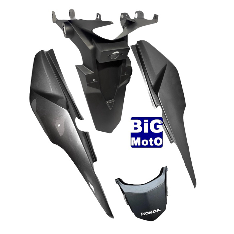 Rabeta traseira CG Fan 160 2023 Prata Iron Nai + Paralama de placa CG Fan 160 2016/2023