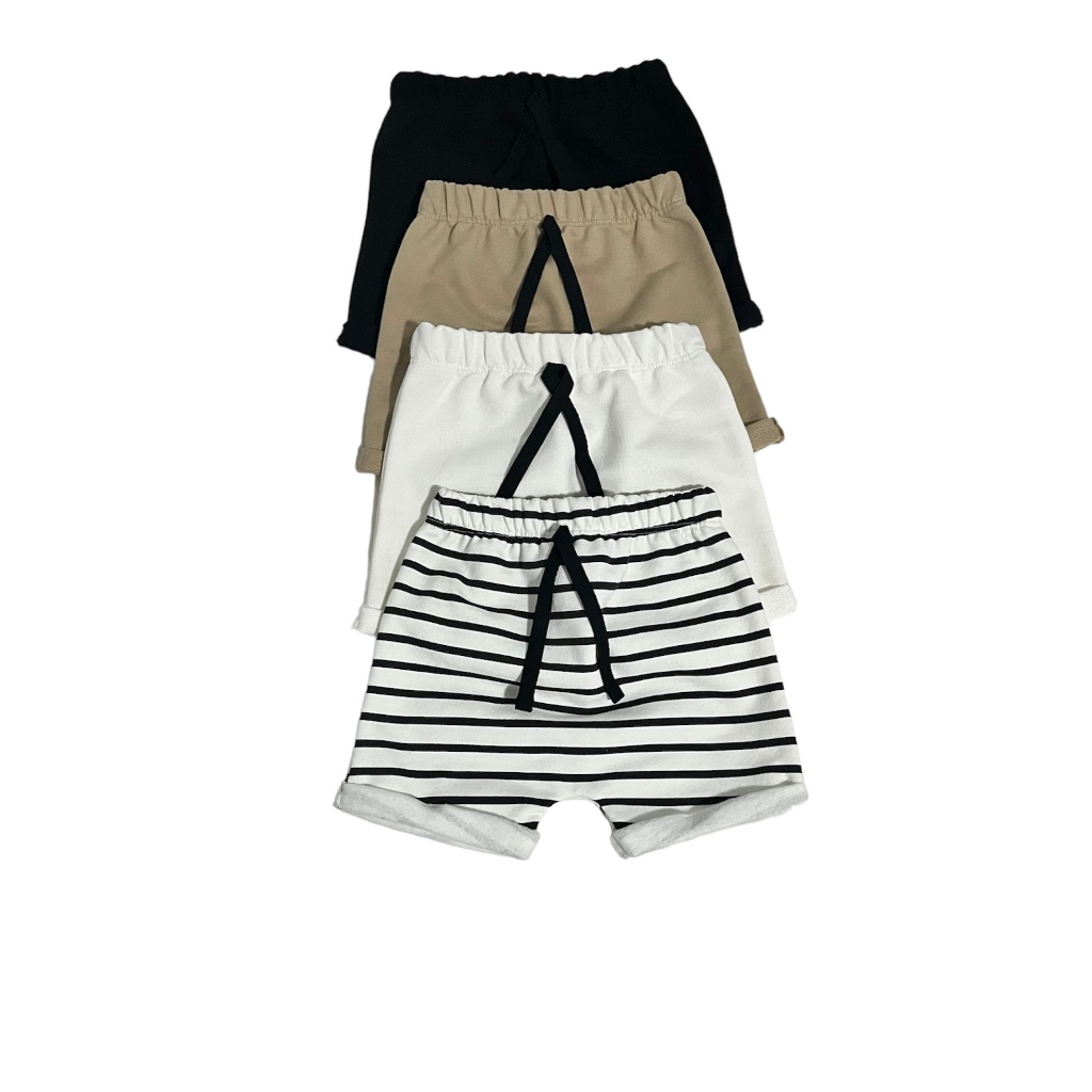 Kit 2 Bermudas Sortidos para Meninos Recém Nascidos Conforto e Estilo Macio de Alta Qualidade
