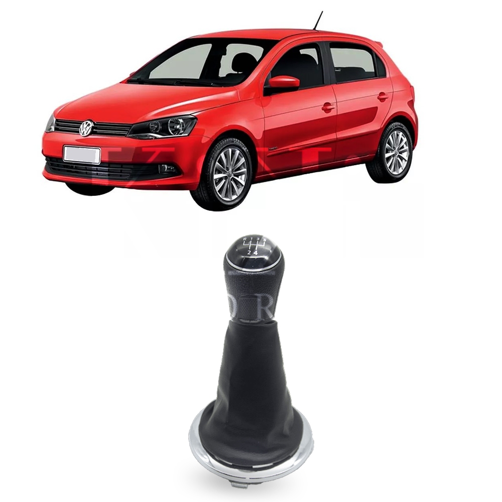 Kit Manopla e Coifa de Câmbio Gol, Voyage, Saveiro G5 G6 2004 a 2019