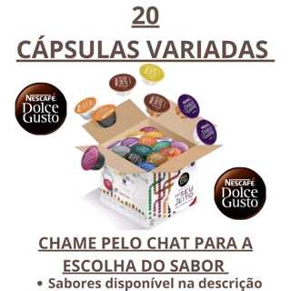 DOLCE GUSTO Kit 20 Capsulas Nescafé Dolce Gusto Escolha seus Sabores. em Oferta na Shopee