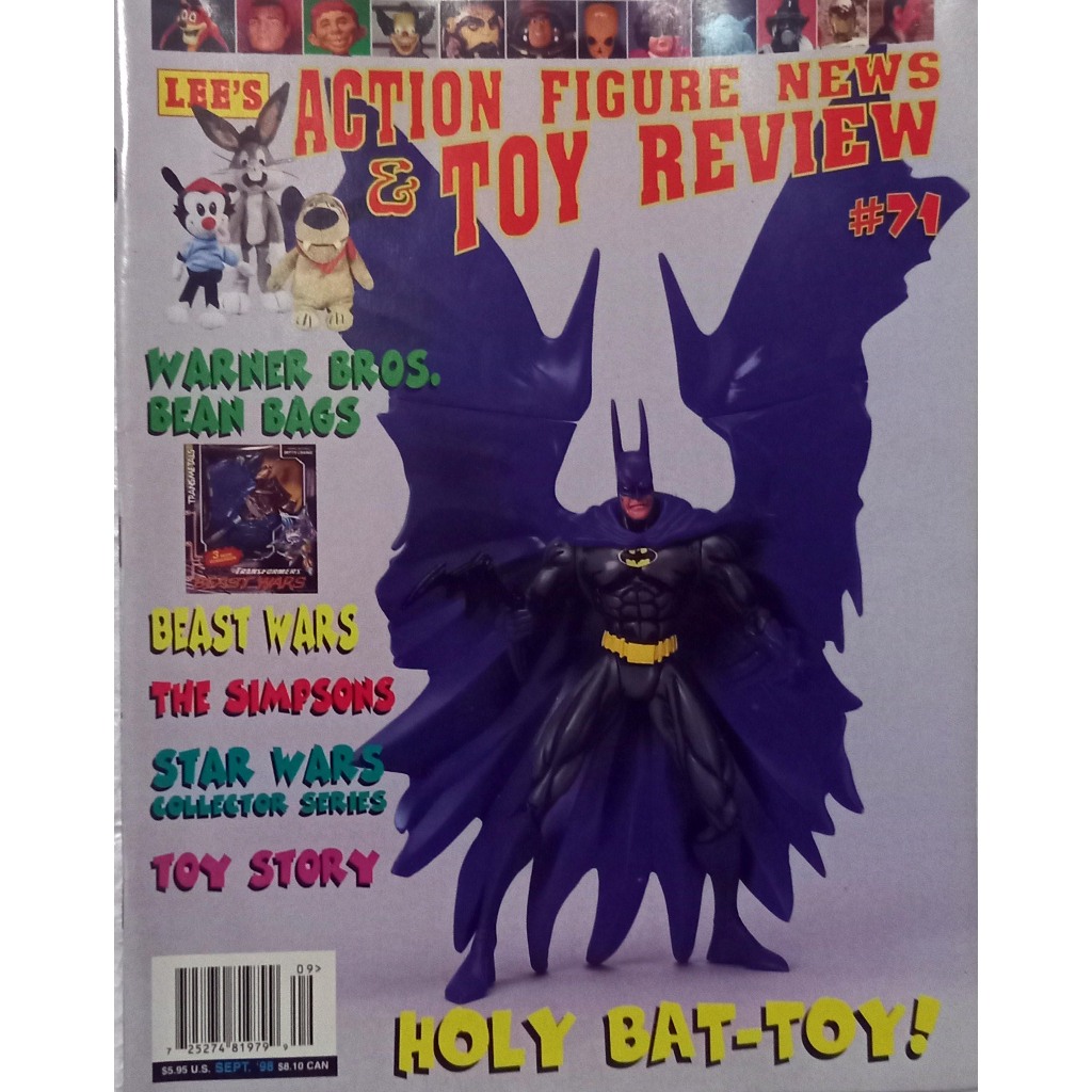 Revista Catálogo Lee´S Action Figure News & Toy Review 71 - Batman - Transformers - Beast Wars - The Simpsons - Toy Story - Star Wars - Warner - 1998