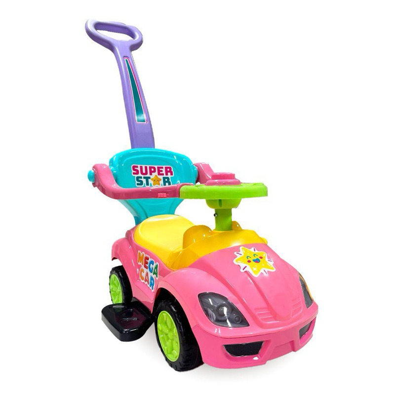 Carro Passeio Mega Car Com Empurrador Unicórnio Carrinho Passeio Para Crianças Homeplay