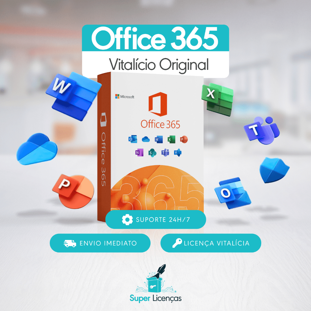 OFFICE 365 – ORIGINAL VITALICIO - ENVIO IMEDIATO