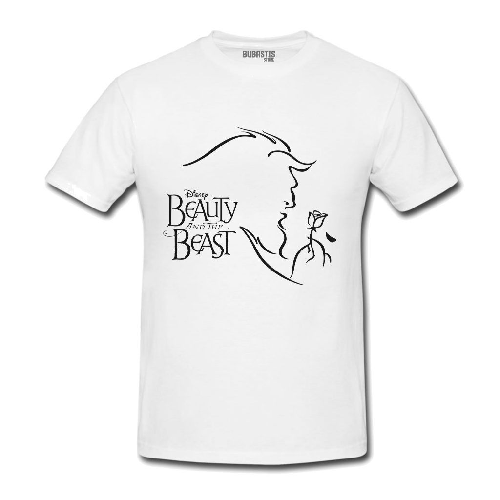 Camiseta Bela e Fera Conto Fadas principe Monstro Desenho Infantil Adulto