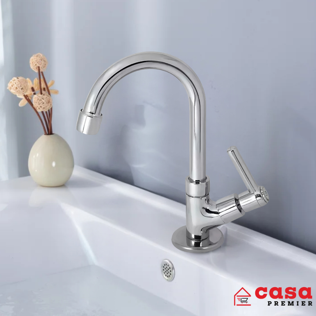 Torneira Lavatório Banheiro Bica Baixa Móvel Luxo Metal Cromado 1198 C 65 Arejador Cuba Mesa Bancada