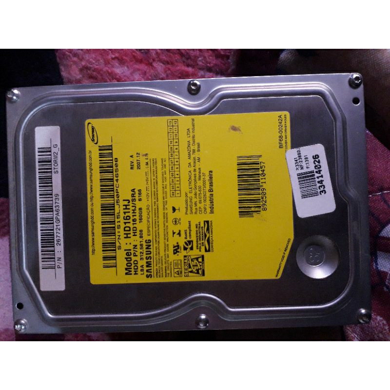 HD 160gb sata para computador bivolt usado