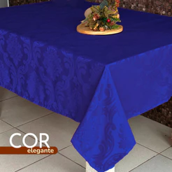 Toalha de Mesa Jacquard Luxo | 6 Lugares | 2,00x1,40 p/Cozinha - Tecido Grosso