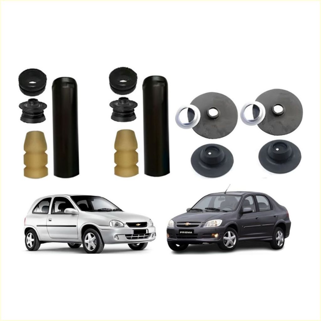 Kit 2 Batente Calço Mola Traseira Corsa Prisma Celta Classic
