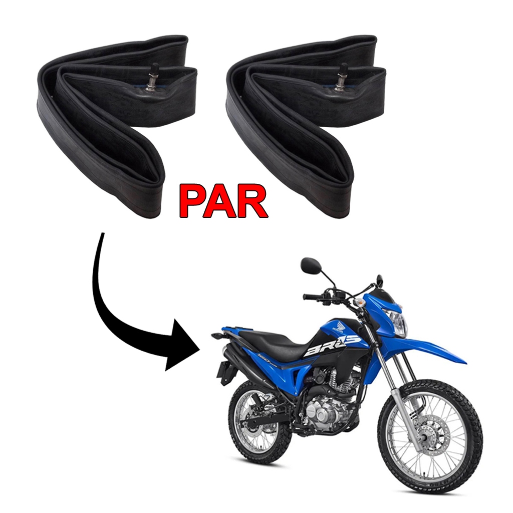 Par Câmaras De Ar Mj-17 E Mj-19 Honda Bros Alta Resistência Vedação Segura Original