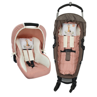 Capas para Bebe Conforto + Capa de Carrinho (serve moisés) + 2 Almofadinhas - SLIM POP em Oferta na Shopee