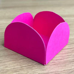 50~350 Forminhas Pink Para Doces 4 Pétalas GRANDE 4X4X2.7 ( 55.10 ) Nc Toys G